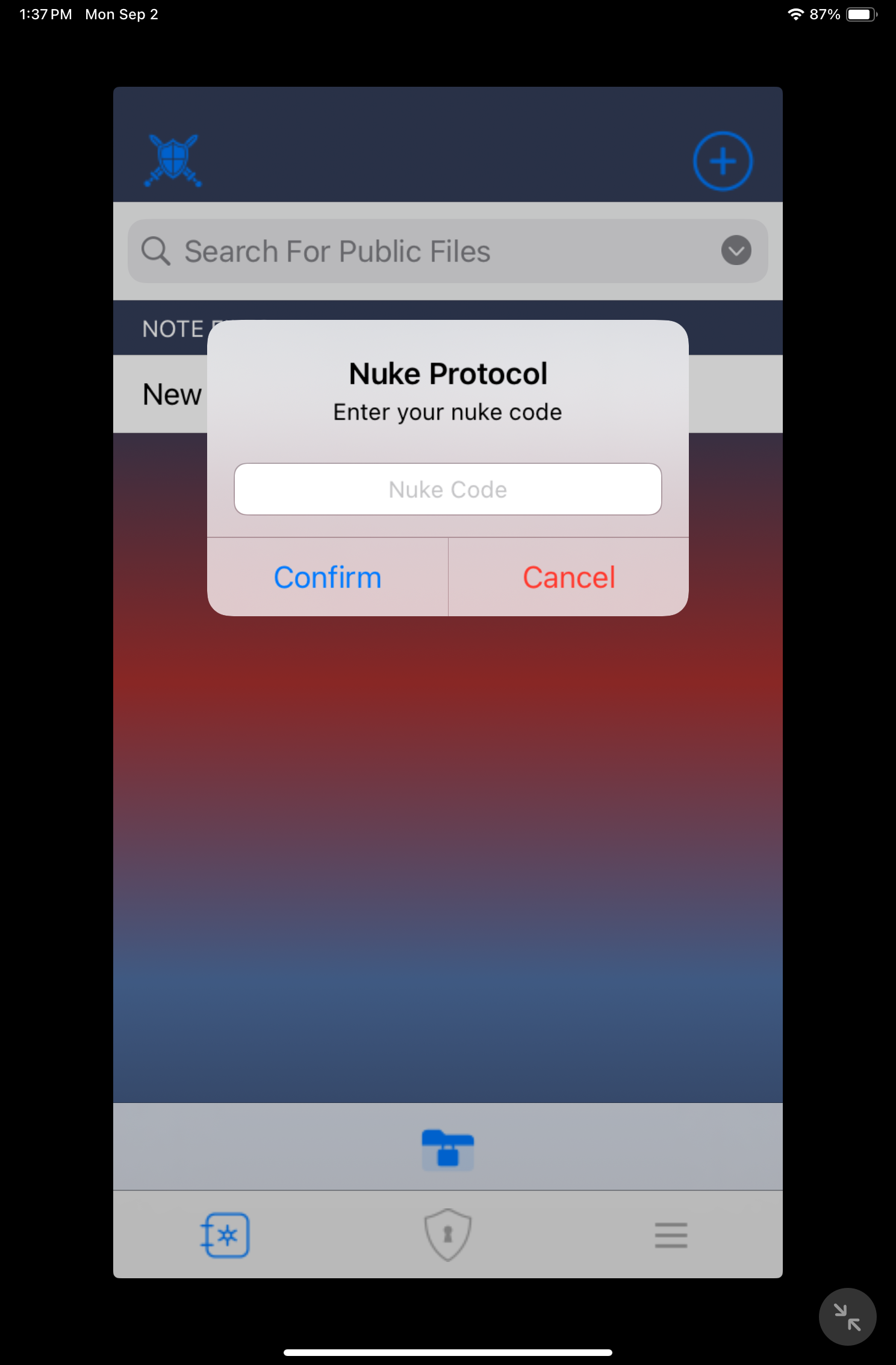 Fort Lock | Nuke Feature Obliterates Files | iPhone/iPad | GiveMeApps