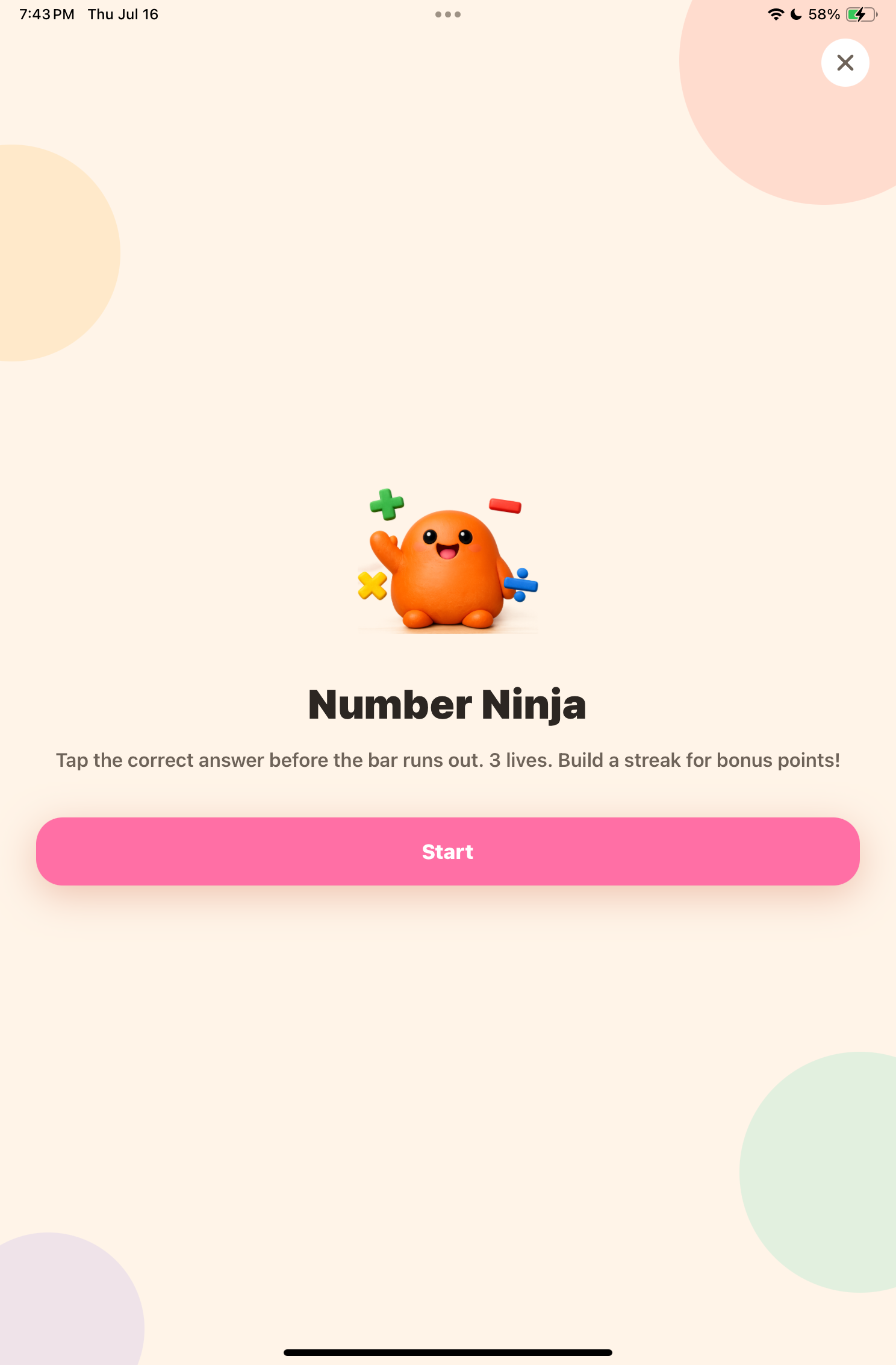 Numo: Math Buddy Tutor - Built In Arcade Styled Challenges