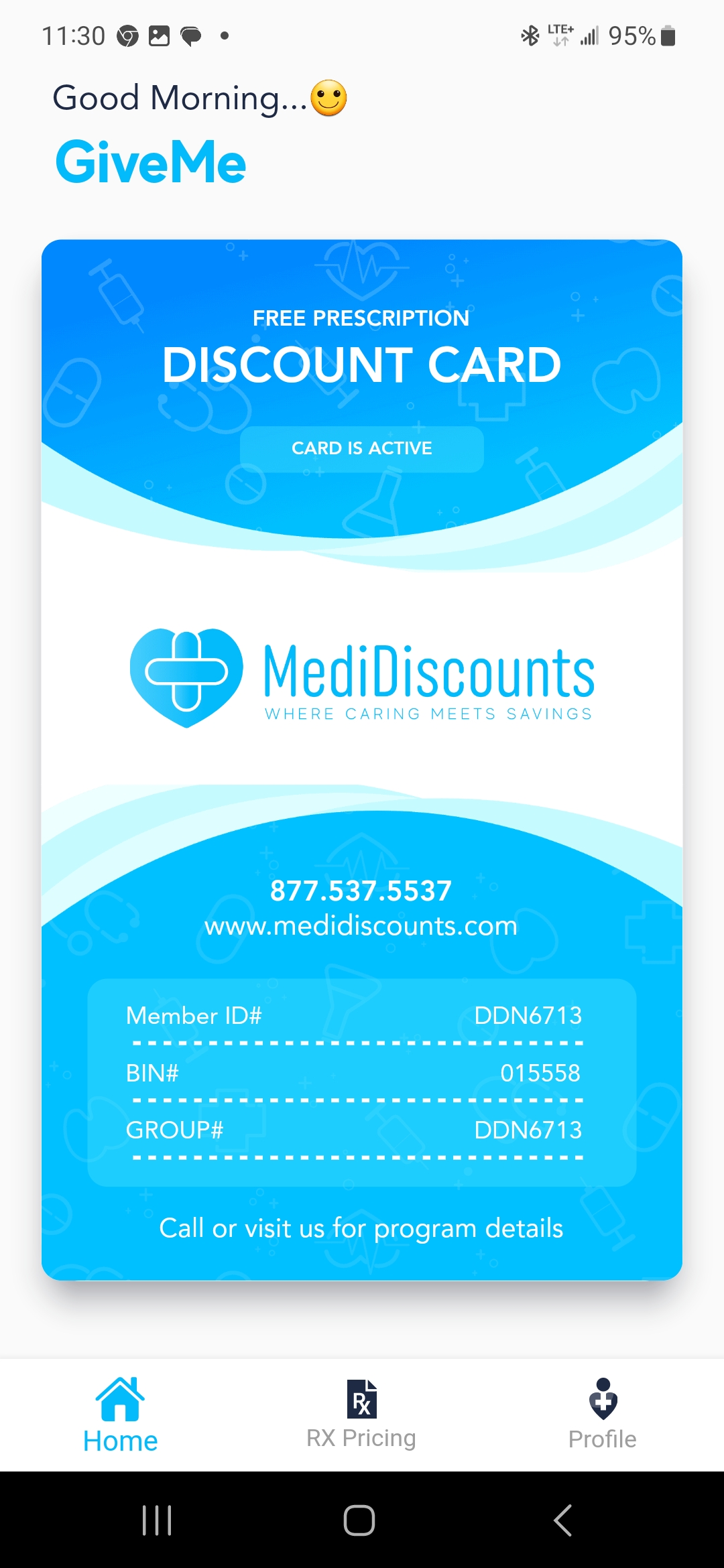 MediDiscounts RX Coupon | Android | GiveMeApps | The Discount Card