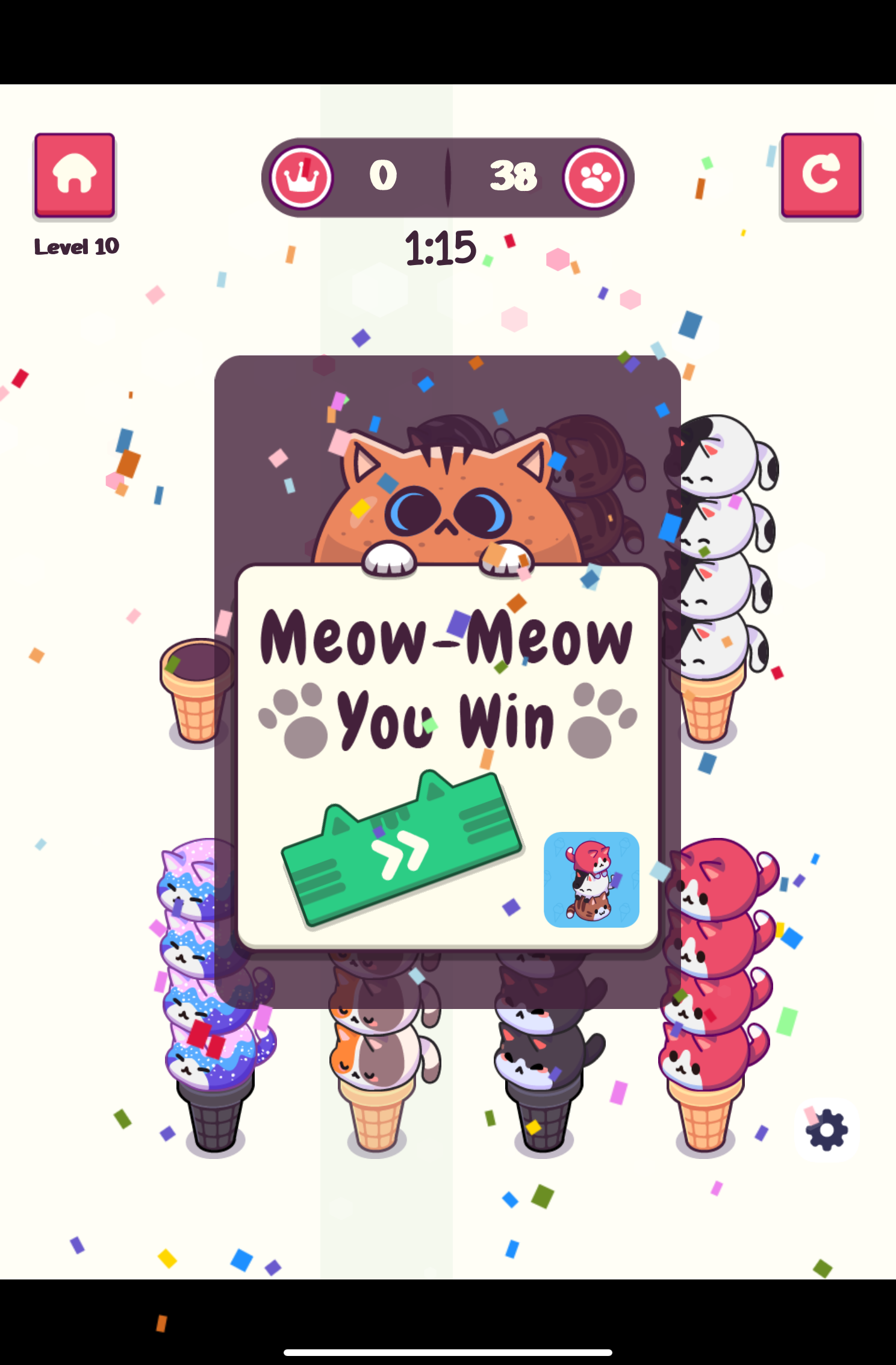 App Review | Ice Cream Cat | Win And You Are Congratulated | iPhone iPad | GiveMeApps